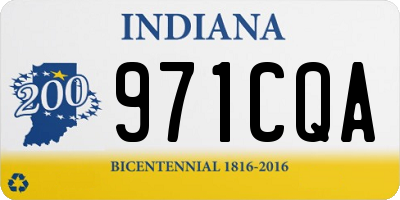 IN license plate 971CQA