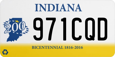 IN license plate 971CQD