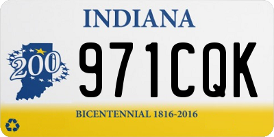 IN license plate 971CQK