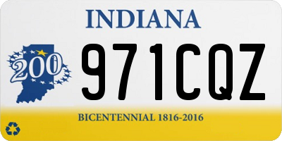 IN license plate 971CQZ