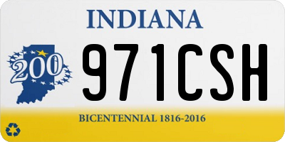 IN license plate 971CSH
