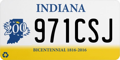 IN license plate 971CSJ