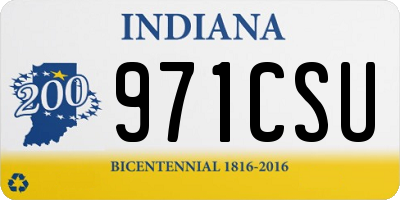 IN license plate 971CSU