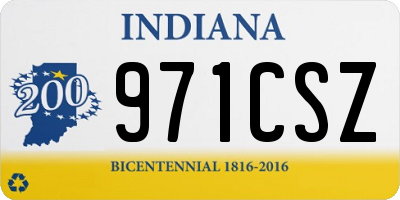 IN license plate 971CSZ