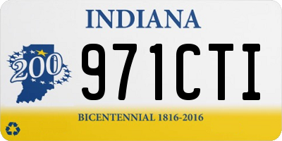 IN license plate 971CTI