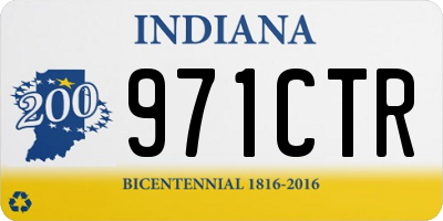 IN license plate 971CTR