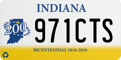 IN license plate 971CTS