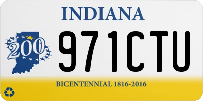 IN license plate 971CTU