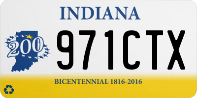 IN license plate 971CTX