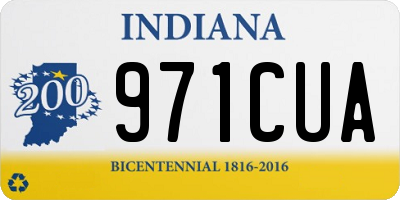 IN license plate 971CUA