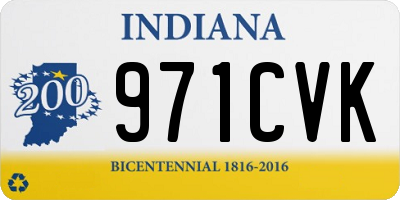 IN license plate 971CVK