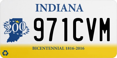 IN license plate 971CVM