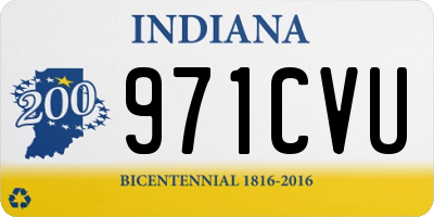 IN license plate 971CVU