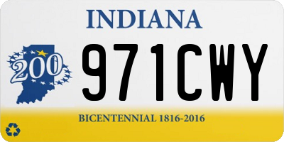 IN license plate 971CWY