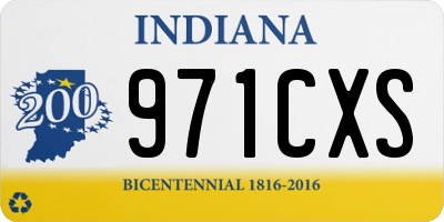 IN license plate 971CXS