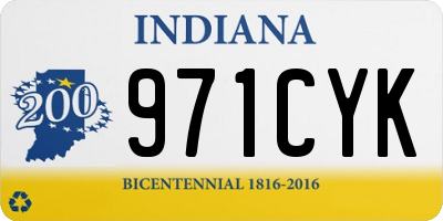 IN license plate 971CYK