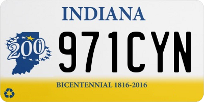 IN license plate 971CYN