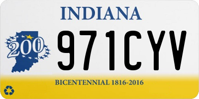 IN license plate 971CYV