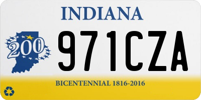 IN license plate 971CZA