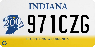IN license plate 971CZG
