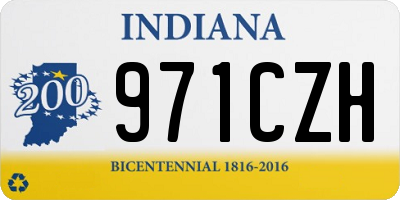 IN license plate 971CZH