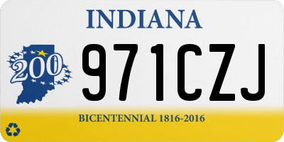 IN license plate 971CZJ