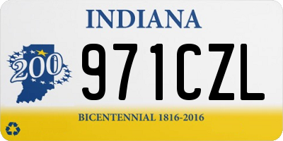 IN license plate 971CZL