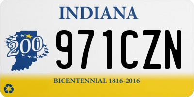 IN license plate 971CZN