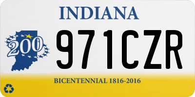 IN license plate 971CZR