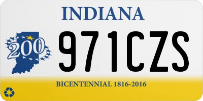 IN license plate 971CZS