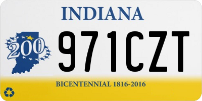 IN license plate 971CZT