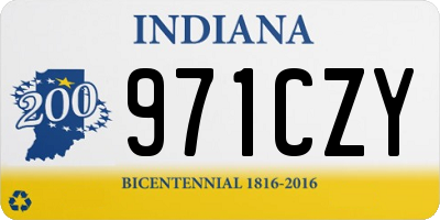 IN license plate 971CZY