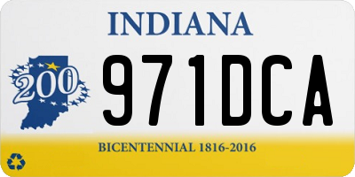 IN license plate 971DCA