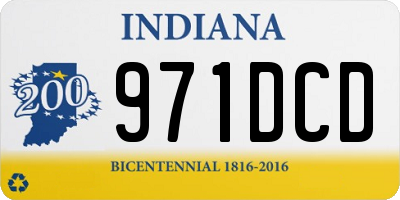 IN license plate 971DCD