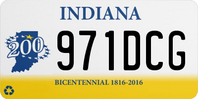 IN license plate 971DCG