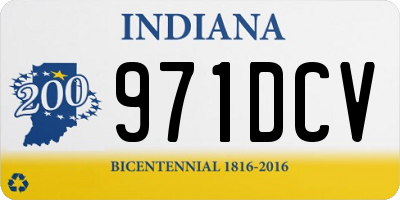 IN license plate 971DCV