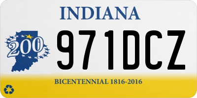 IN license plate 971DCZ