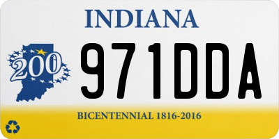 IN license plate 971DDA