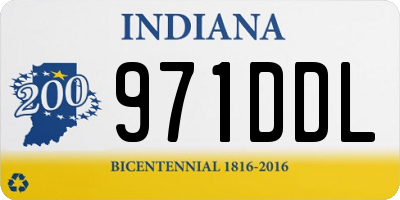 IN license plate 971DDL