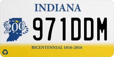 IN license plate 971DDM