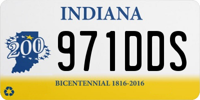 IN license plate 971DDS