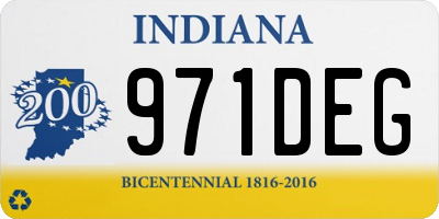 IN license plate 971DEG