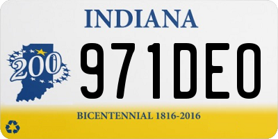 IN license plate 971DEO