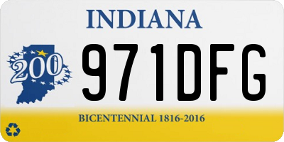 IN license plate 971DFG