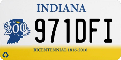 IN license plate 971DFI