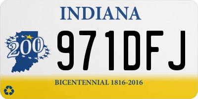 IN license plate 971DFJ