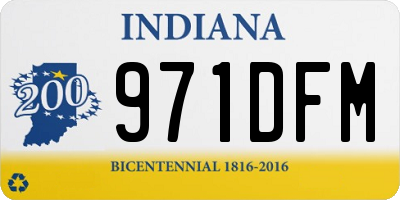 IN license plate 971DFM