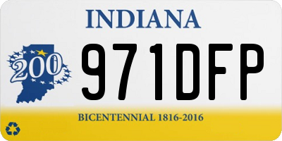 IN license plate 971DFP