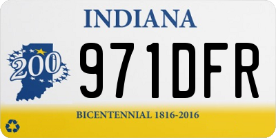 IN license plate 971DFR
