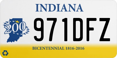 IN license plate 971DFZ